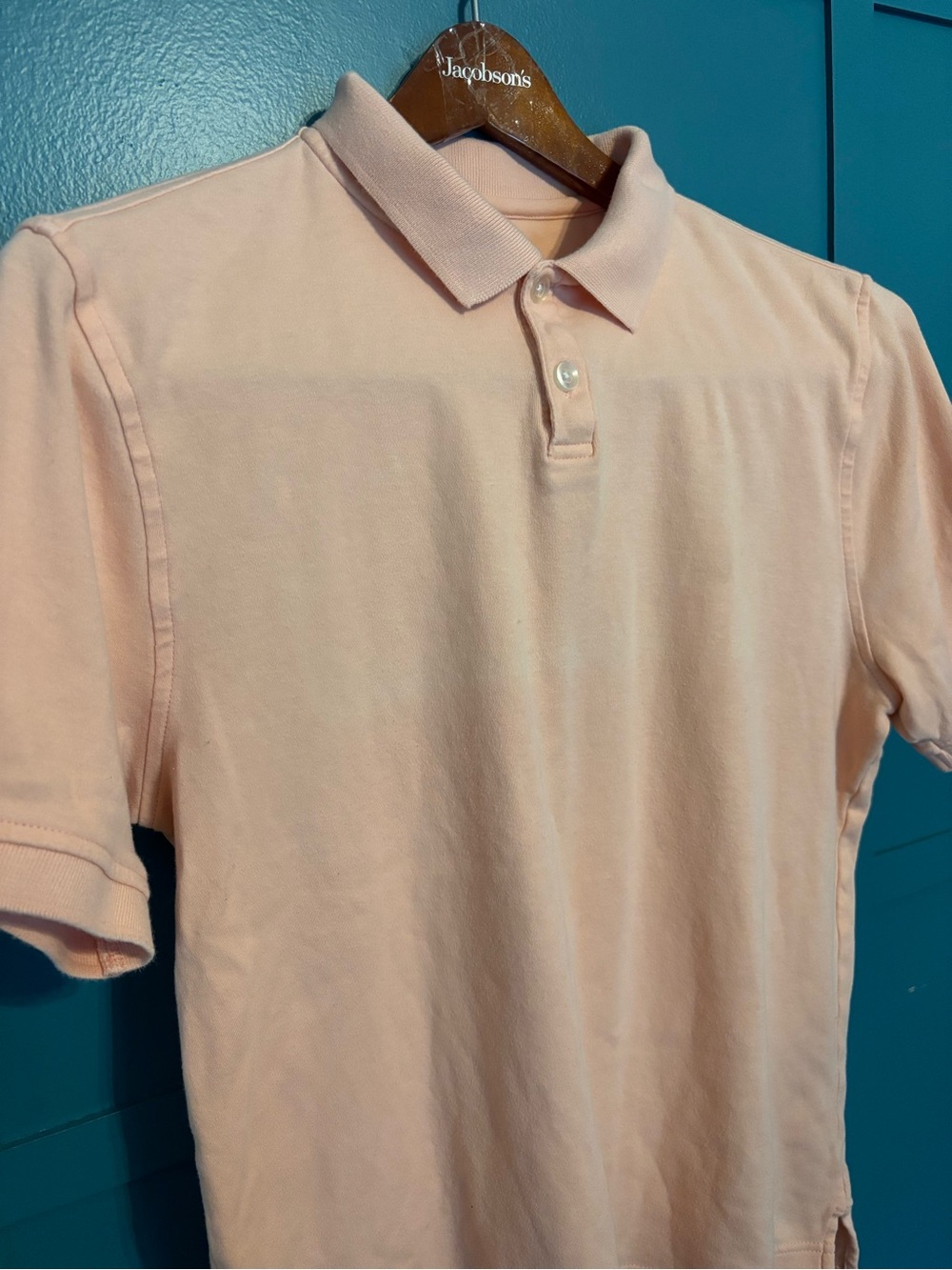 Boca Women’s Peach Short-Sleeve Polo Shirt Size Small 100% Cotton - Picture 2 of 5